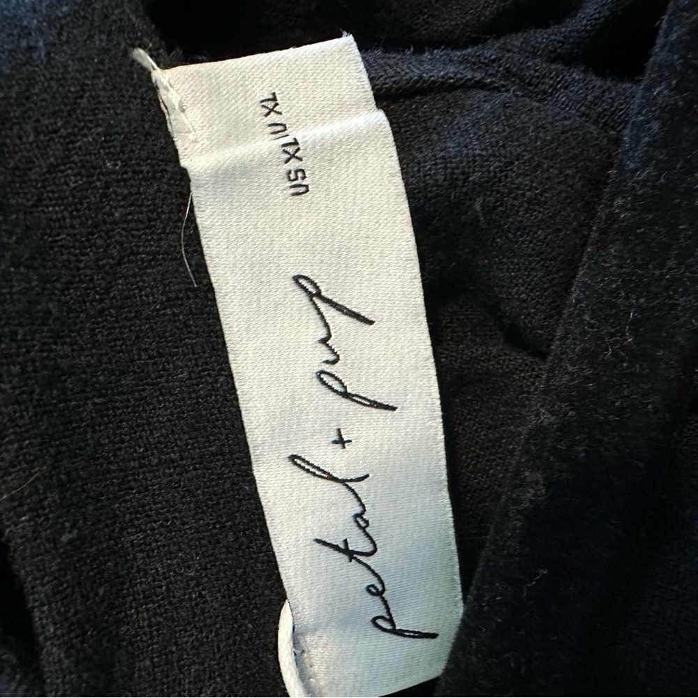 Petal & Pup Priscilla Ruffle Maxi Dress Linen Black Womens XL New - Picture 6 of 9